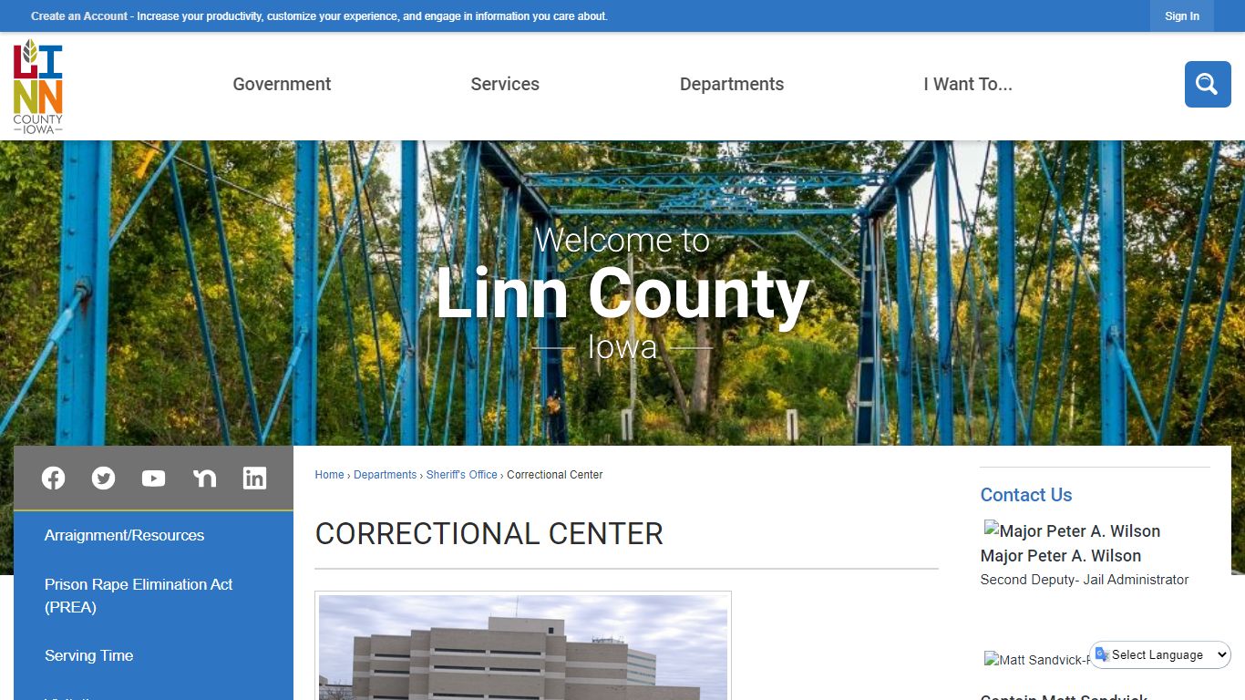 Correctional Center | Linn County, IA - Official Website